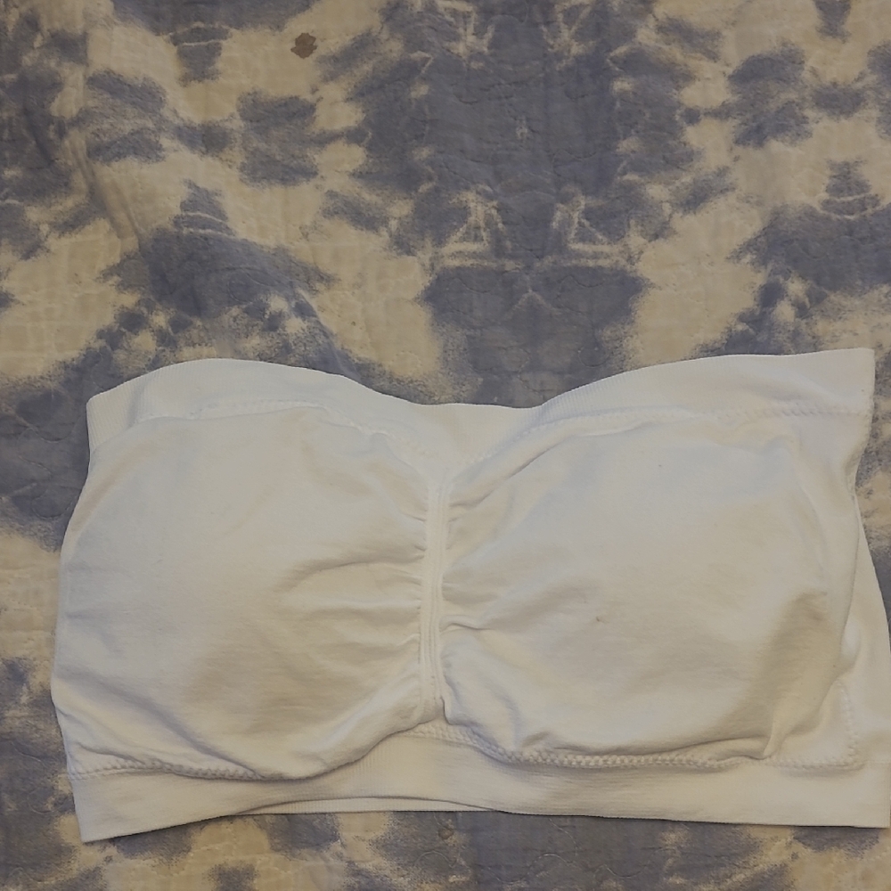 White Strapless Bar 2X Cato Fashion